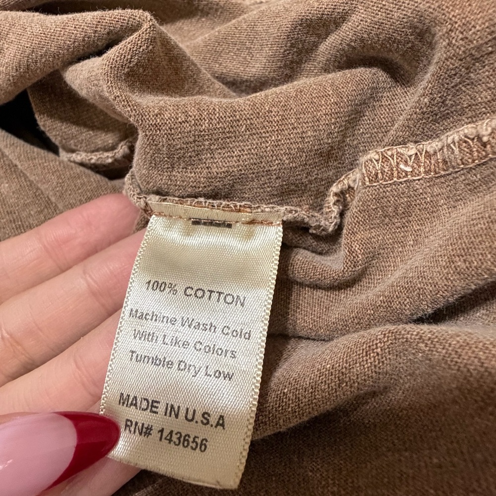 Joah Brown Brown Cotton Top - Picture 3 of 4